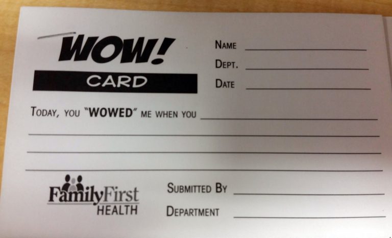 WOW Card winners for July